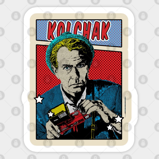 Kolchak the night stalker Pop Art Comic Style Sticker by Flasher